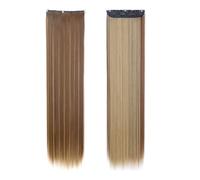 Extensions de cheveux invisibles postiches synthétiques longues et droites perruques de 32 pouces for femmes Wear and Go(10H24B)