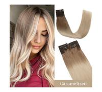 Extensions de cheveux Ligne de poisson Extension de cheveux Invisible Ombre fil Extension de cheveux humains Remy cheveux postiche droite for les femmes Extensions de cheveux à bandes adhésives en che