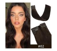 Extensions de cheveux Ligne de poisson Extension de cheveux Invisible Ombre fil Extension de cheveux humains Remy cheveux postiche droite for les femmes Extensions de cheveux à bandes adhésives en che