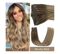 Extensions de cheveux Ligne de poisson Extension de cheveux Invisible Ombre fil Extension de cheveux humains Remy cheveux postiche droite for les femmes Extensions de cheveux à bandes adhésives en che