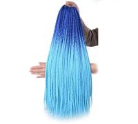 Extensions de cheveux longs et raides en 3 parties for tresses synthétiques, cheveux fins et colorés, ombrés, for femmes(2-3)