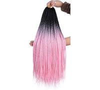 Extensions de cheveux longs et raides en 3 parties for tresses synthétiques, cheveux fins et colorés, ombrés, for femmes(2-8)
