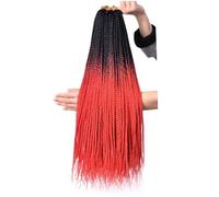Extensions de cheveux longs et raides en 3 parties for tresses synthétiques, cheveux fins et colorés, ombrés, for femmes(2-10)