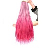 Extensions de cheveux longs et raides en 3 parties for tresses synthétiques, cheveux fins et colorés, ombrés, for femmes(2-7)