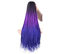 Extensions de cheveux longs et raides en 3 parties for tresses synthétiques, cheveux fins et colorés, ombrés, for femmes(3-11)
