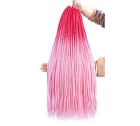 Extensions de cheveux longs et raides en 3 parties for tresses synthétiques, cheveux fins et colorés, ombrés, for femmes(2-7-01)