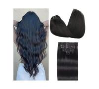 extensions de cheveux Lot de 8 extensions de cheveux humains brésiliens Remy à clips, double trame, longs et lisses, couleur naturelle, 120 g/lot, 8 pièces meilleure bande adhésive dans les extensions