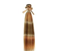 Extensions de Cheveux Mettre en évidence les paquets droits paquets de cheveux humains P8 22 brun miel blond Ombre paquets 10-24 pouces faisceaux de tissage de cheveux brésiliens Extension de Queue(12