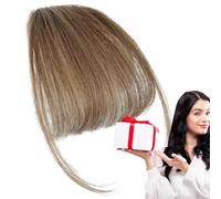 Extensions de cheveux naturels à clip, franges françaises, pour un look de fête, texture douce avec clips sécurisés, pour femmes et filles, transformation de mode sans effort