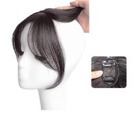 Extensions de cheveux naturels pour couvrir la perte de cheveux blancs - Frange noire - Perruques postiches pour femme avec frange