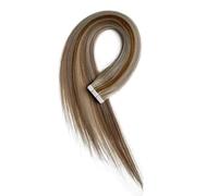 Extensions de cheveux naturels Remy à bande brillante, 18 pouces, trame cutanée sans couture, cheveux invisibles, for femmes, 20 pièces(18613,20 inch)