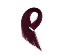 Extensions de cheveux naturels Remy à bande brillante, 18 pouces, trame cutanée sans couture, cheveux invisibles, for femmes, 20 pièces(99J,18 inch)