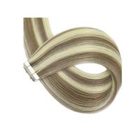 Extensions de cheveux naturels vierges avec bande brillante, Extensions de cheveux invisibles sans couture for femmes, 20 pièces(P9-60,18 inch)