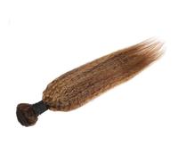Extensions de cheveux naturels Yaki lisses blonds P4/27, tissage brésilien vierge non traité, mèches de 1, 3 ou 4 mèches, bruns Postiche Cheveux Femme(16inch 1pc)
