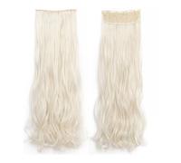 Extensions de cheveux ondulés longs de 32 pouces for femmes, postiches synthétiques souples à clipser for toute la tête Installation et enlèvement faciles(60)