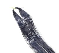 Extensions de cheveux pailletées 94 cm, kit de guirlandes scintillantes, accessoires de tressage hippie for femmes et filles (vert)(Black)