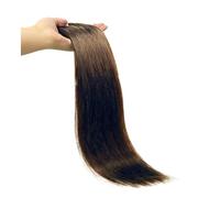 Extensions de cheveux pour cheveux raides avec clips, lot de 18, double texture, 120 g, humains vierges, couleur noir naturel (4,10 pouces)