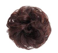 Extensions de cheveux pour chignon désordonné pour femme, postiche de chignon synthétique ondulé bouclé avec élastique, chouchou en forme de beignet pour femmes et filles (couleur : 2M33)