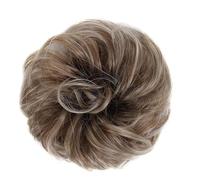 Extensions de cheveux pour chignon désordonné pour femme, postiche de chignon synthétique ondulé bouclé avec élastique, chouchou en forme de beignet pour femmes et filles (couleur : 6T88)