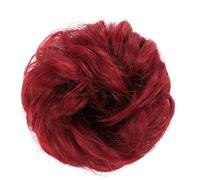 Extensions de cheveux pour chignon désordonné pour femme - Postiche synthétique ondulée bouclée avec élastique - Chouchou en forme de beignet pour femmes et filles (couleur : 101)