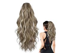 Extensions de cheveux queue de cheval, extension de queue de cheval bou avec barrette - Postiche volumineux, pour femmes et filles pour cosplay, fête, trajets quotidiens, réunion et apparition