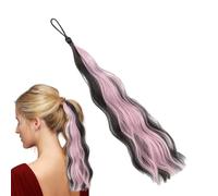 Extensions de cheveux queue de cheval, extensions de tresses pour femmes,Queue de cheval tressée naturelle Wrap Queue de cheval avec cravate élastique | Perruque tressée synthétique, faux cheveux,