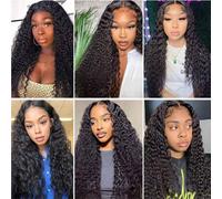 Extensions de cheveux Remy malaisiennes ondulées, effet mouillé et ondulé, non traitées, double tissage épais de 8 à 30 pouces, idéales pour les influenceuses mode et influenceuses. Cheveux humains