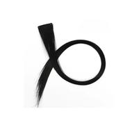 Extensions de cheveux suspendues, 2 pièces, bandes de couleur, un Clip, Extensions de cheveux longs for femmes, usage quotidien Installation et enlèvement faciles(Black)