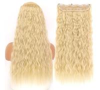 Extensions de Cheveux Synthétiques 32 pouces Une pièce 5 Clips Longue Ligne Droite Haute Température Fibre Noir Brun Postiche-55-22-613,32inches,Chine