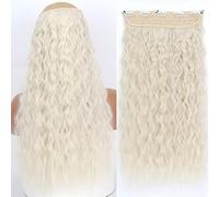 Extensions de Cheveux Synthétiques 32 pouces Une pièce 5 Clips Longue Ligne Droite Haute Température Fibre Noir Brun Postiche-55-60,22inches,Chine