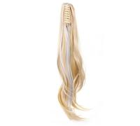 Extensions De Cheveux Synthétiques Longs Et Bouclés À Clipser Queue De Cheval 15H 20 Inch