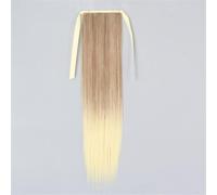 Extensions de cheveux synthétiques longs et raides à clipser pour femme - 22-34 pouces - queue de cheval