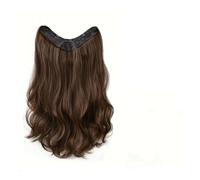 Extensions de cheveux synthétiques longues ondulées en forme de U, Extensions de cheveux à clips de 16 pouces/20 pouces/24 pouces, accessoires capillaires for femmes Installation et enlèvement faciles