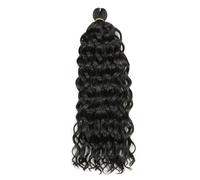 Extensions De Cheveux Synthétiques Ondulés Au Crochet 1B 18 Inch 6Pcs