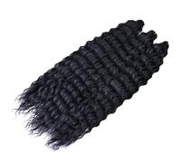 Extensions De Cheveux Synthétiques Ondulés Au Crochet Bouclés Et Ondulés Blond Ombrés 1B 22 Inch 6Pcs