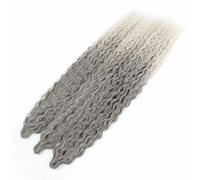 Extensions de cheveux synthétiques ondulés au crochet pour femmes, boucles afro, tresses au crochet, rose ombré, T10, 56C, 22 pouces, 55 cm, 5 pièces/lot
