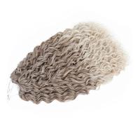 Extensions De Cheveux Synthétiques Ondulés Profonds Tresses Au Crochet Bouclées Blondes Ombréess T18-60 22 Inch 6pcs