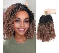 Extensions de cheveux synthétiques pré-bouclés, 240 mèches Yanky Twist de 20,3 cm, mini tresses à ressort pour femmes noires (OT30)