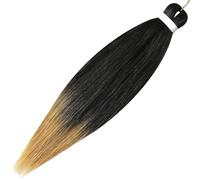 Extensions De Cheveux Synthétiques Pré Étirés Tresses Ombrées Tresses Au Crochet T1B27 20 Inch 6pcs