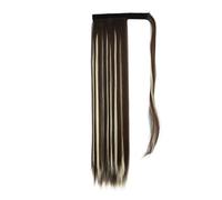 Extensions De Cheveux Synthétiques Raides De 55 Cm Pour Femme - Queue De Cheval À Clipser
