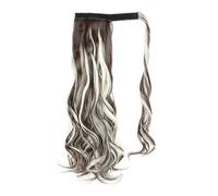 Extensions De Cheveux Synthétiques Raides De 55 Cm Pour Femme - Queue De Cheval À Clipser