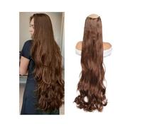 Extensions de cheveux tendance Extensions de cheveux ondulés ultra longs 101,6 cm, postiches synthétiques longues et épaisses avec 5 clips for fête, cosplay diverses occasions Douceur(Light Brown)