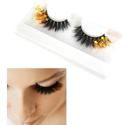 Extensions de cils colorés, grappes de cils colorés | Extension de cils Faux cils pailletés | Grappes de cils de couleur, cils colorés, cils colorés pour le maquillage des yeux de Noël et du nouvel an