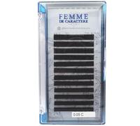 Extensions de cils Easy Fan Cils à Cils en soie PBT Faux Cils Individuels Femme de Caractère (8mm (0,05-C))