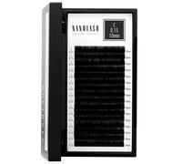 Extensions de cils Nanolash - faux cils pour extension professionnelle, extensions cils volume (0.15 C, 10mm)