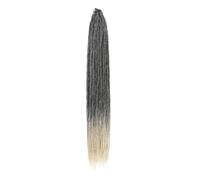 Extensions de dreadlocks synthétiques, 20 mèches, 0,6 cm de largeur, tresses au crochet à une extrémité, faites à la main, for femmes et hommes Wear and Go(4-613,36inch)