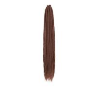 Extensions de dreadlocks synthétiques, 20 mèches, 0,6 cm de largeur, tresses au crochet à une extrémité, faites à la main, for femmes et hommes Installation et enlèvement faciles(#30,30inch)