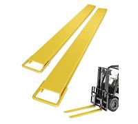 Extensions de fourche de 152,4 cm, extensions de fourche de 11,4 cm de large, extensions de fourche à palettes en acier robuste, 1 paire d'extensions de chariot élévateur pour chariots élévateurs