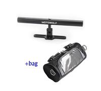 Extensions de guidon de moto en métal, support de lampe de poche léger pour moto