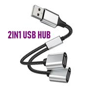 Extensions de Hub USB,3 ports de Type C,séparateur USB,Transmission de données,adaptateur OTG haute vitesse pour ordinateur Xiaomi Macbook Pro Air - Type 2IN1 USB Edition